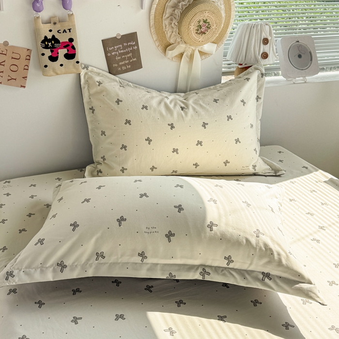 91家纺网 家纺一手货源 找家纺 禧缘家纺（原梦想家） 2026新款云感棉童话风枕套单品枕套单件 蝴蝶结