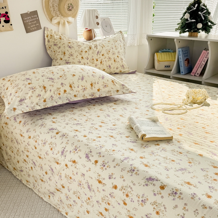 91家纺网 家纺一手货源 找家纺 禧缘家纺（原梦想家） 2026新款云感棉童话风床单单品床单单件 木槿花开