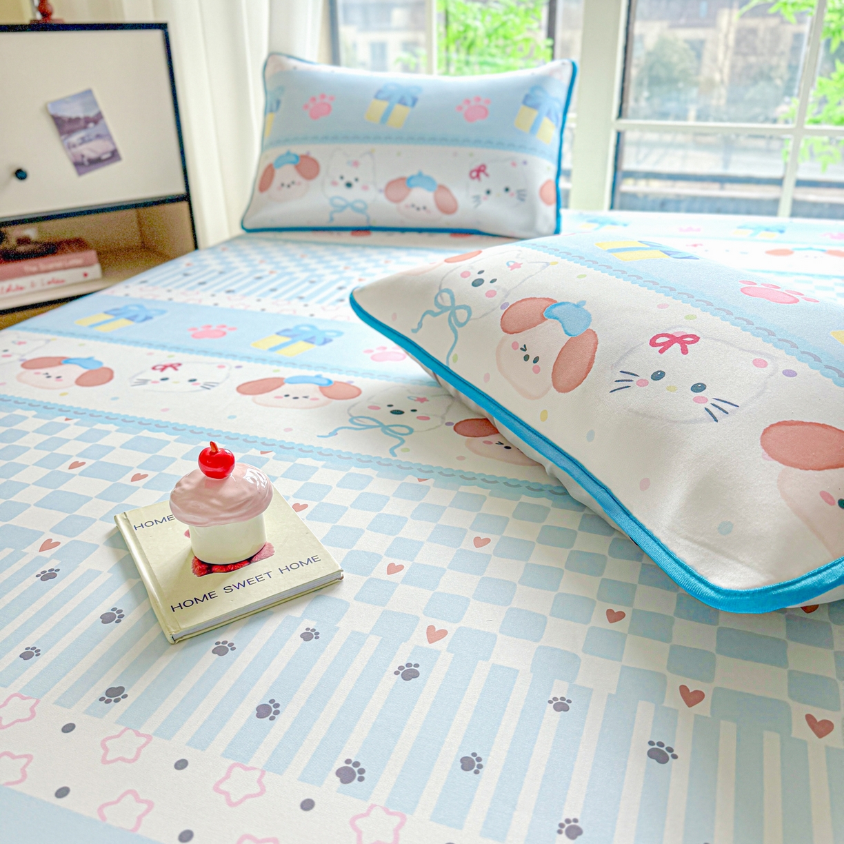 91家纺网 家纺一手货源 找家纺 莱米家纺 2026新款小版小冰皮软席 波西米亚