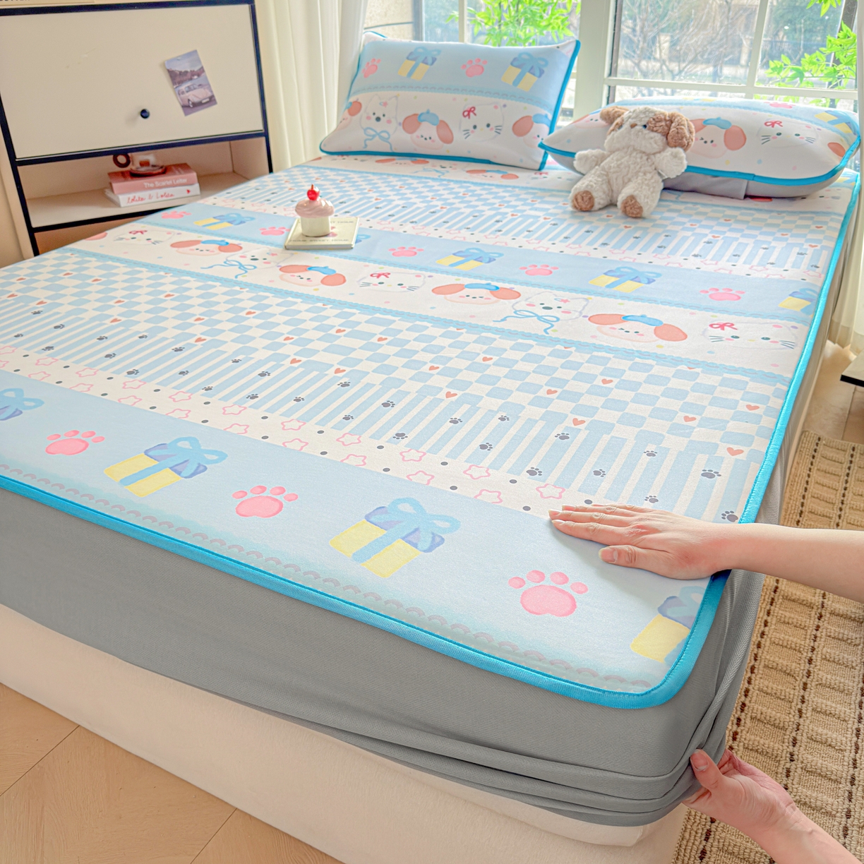 91家纺网 家纺一手货源 找家纺 莱米家纺 2026新款小版小冰皮软席 波西米亚