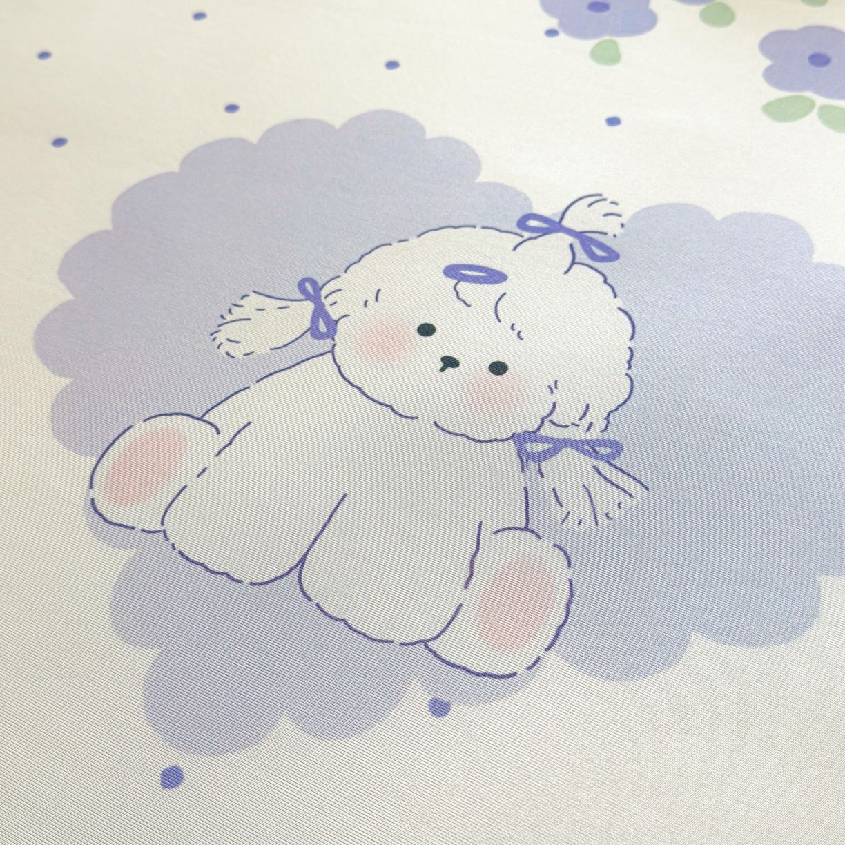 91家纺网 家纺一手货源 找家纺 莱米家纺 2026新款小版小冰皮软席 爱心小狗