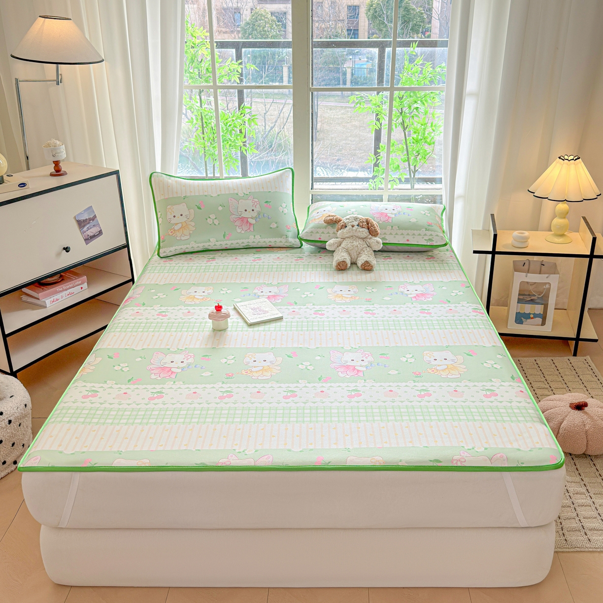 莱米家纺 2026新款小版小冰皮软席 精灵小猫