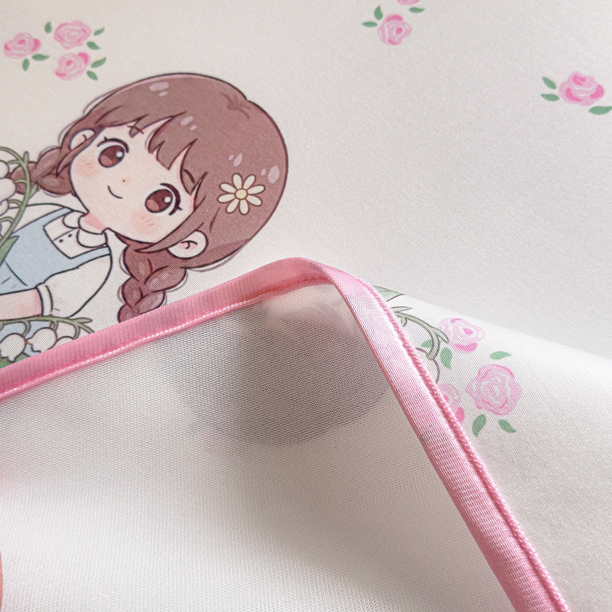 91家纺网 家纺一手货源 找家纺 莱米家纺 2026新款小版小冰皮软席 快乐女孩