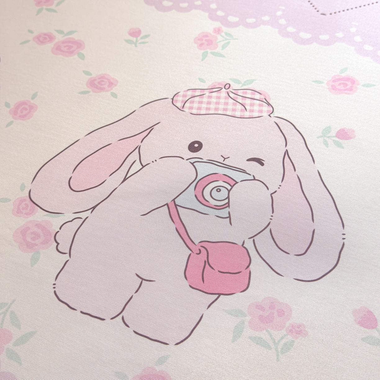 91家纺网 家纺一手货源 找家纺 莱米家纺 2026新款小版小冰皮软席 调皮小兔