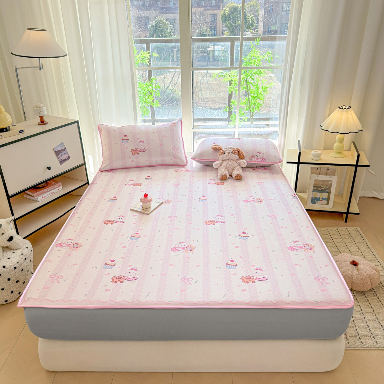 莱米家纺 2026新款小版小冰皮软席 奶萌小狗