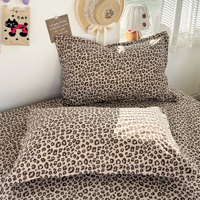 91家纺网 家纺一手货源 找家纺 禧缘家纺（原梦想家） 2026新款云感棉童话风被套单品被套单件 咖色豹纹