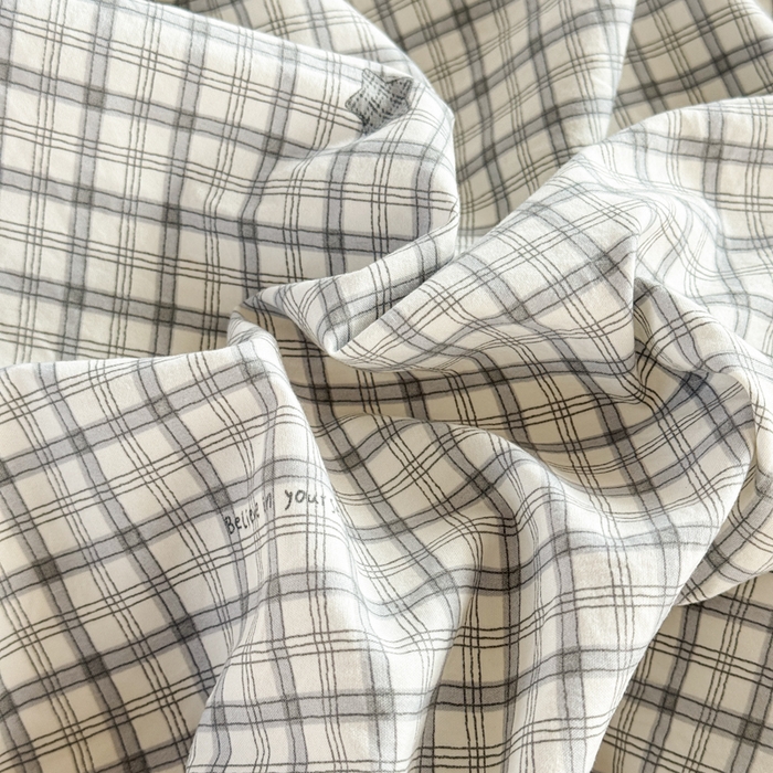 91家纺网 家纺一手货源 找家纺 禧缘家纺（原梦想家） 2026新款云感棉童话风被套单品被套单件 灰格星星