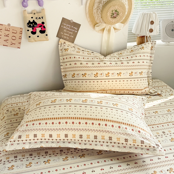 91家纺网 家纺一手货源 找家纺 禧缘家纺（原梦想家） 2026新款云感棉童话风被套单品被套单件 木马乐园