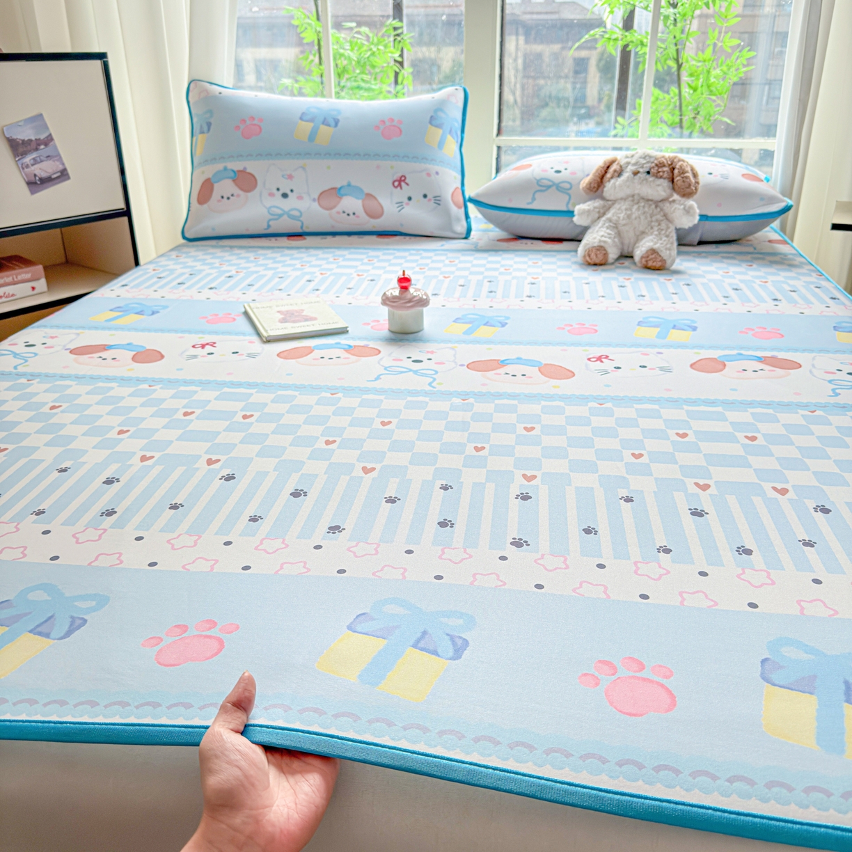 91家纺网 家纺一手货源 找家纺 莱米家纺 2026新款小版小冰皮软席 波西米亚