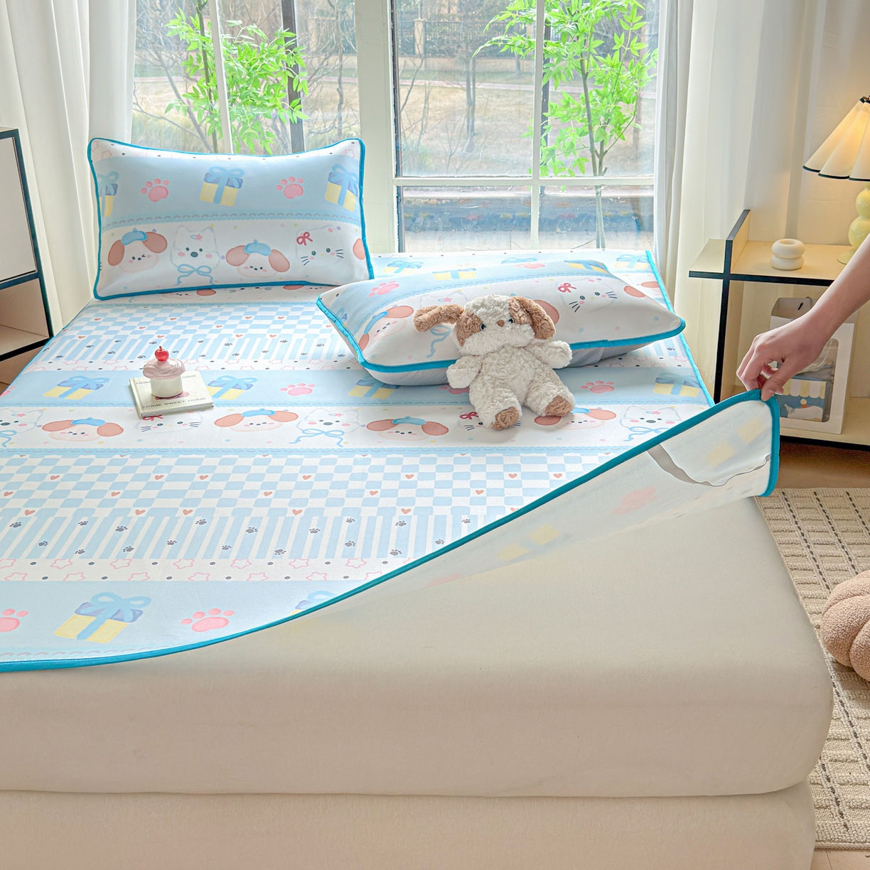 91家纺网 家纺一手货源 找家纺 莱米家纺 2026新款小版小冰皮软席 波西米亚