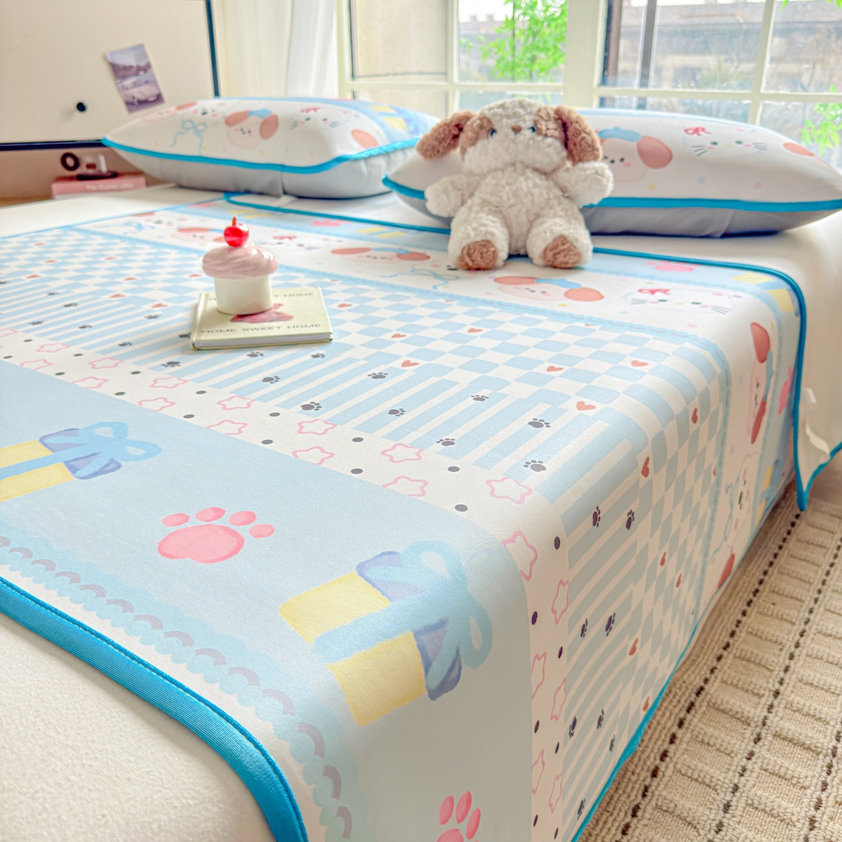 91家纺网 家纺一手货源 找家纺 莱米家纺 2026新款小版小冰皮软席 波西米亚