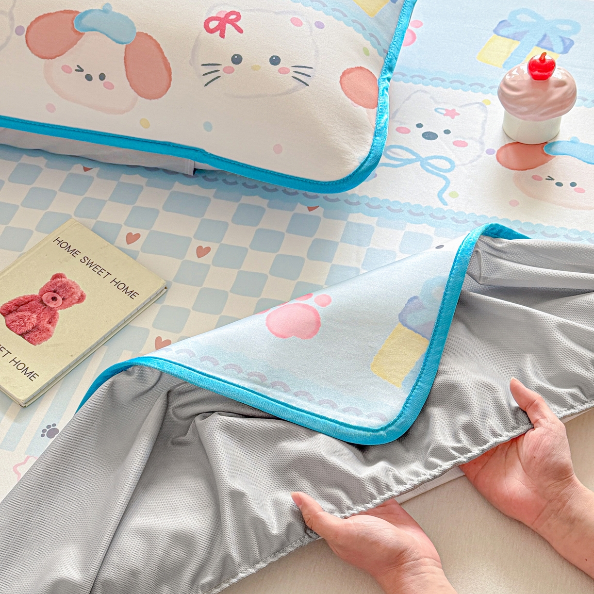 91家纺网 家纺一手货源 找家纺 莱米家纺 2026新款小版小冰皮软席 波西米亚