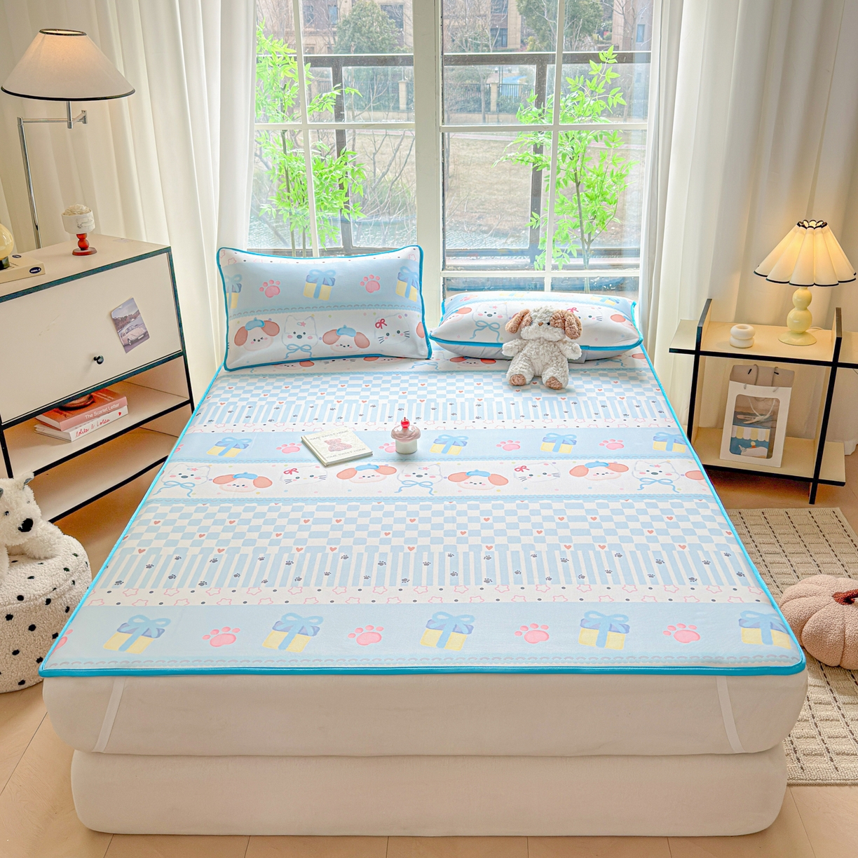 91家纺网 家纺一手货源 找家纺 莱米家纺 2026新款小版小冰皮软席 波西米亚