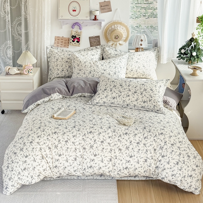 91家纺网 家纺一手货源 找家纺 禧缘家纺（原梦想家） 2026新款云感棉童话风被套单品被套单件 栀子花信