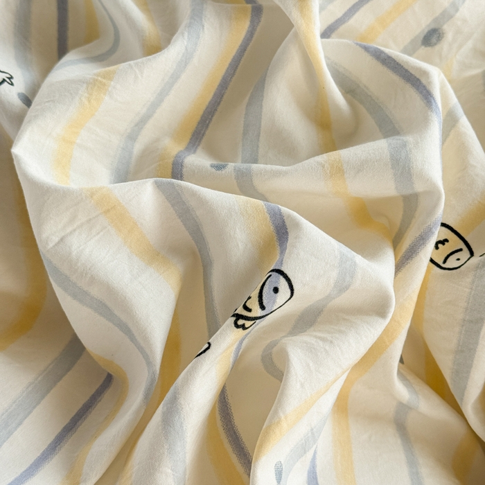 91家纺网 家纺一手货源 找家纺 禧缘家纺（原梦想家） 2026新款云感棉童话风被套单品被套单件 素描小鱼