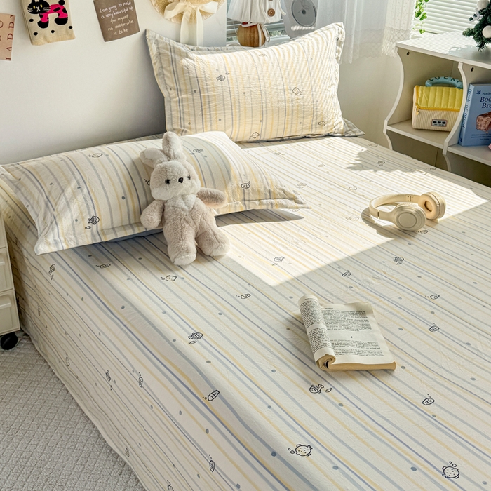 91家纺网 家纺一手货源 找家纺 禧缘家纺（原梦想家） 2026新款云感棉童话风被套单品被套单件 素描小鱼