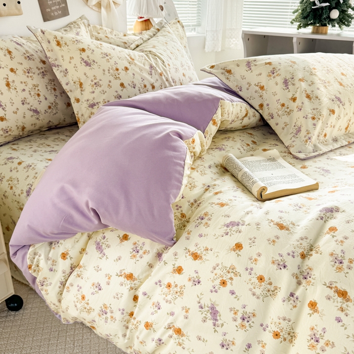 91家纺网 家纺一手货源 找家纺 禧缘家纺（原梦想家） 2026新款云感棉童话风被套单品被套单件 木槿花开