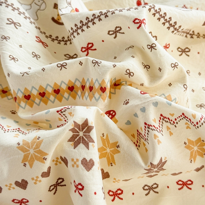 91家纺网 家纺一手货源 找家纺 禧缘家纺（原梦想家） 2026新款云感棉童话风四件套 木马乐园