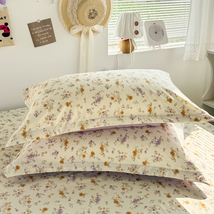 91家纺网 家纺一手货源 找家纺 禧缘家纺（原梦想家） 2026新款云感棉童话风四件套 木槿花开