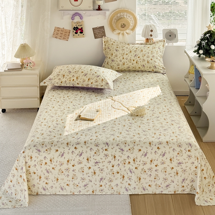 91家纺网 家纺一手货源 找家纺 禧缘家纺（原梦想家） 2026新款云感棉童话风四件套 木槿花开