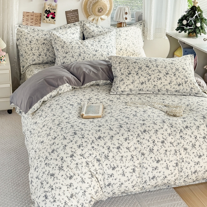 91家纺网 家纺一手货源 找家纺 禧缘家纺（原梦想家） 2026新款云感棉童话风四件套 栀子花信