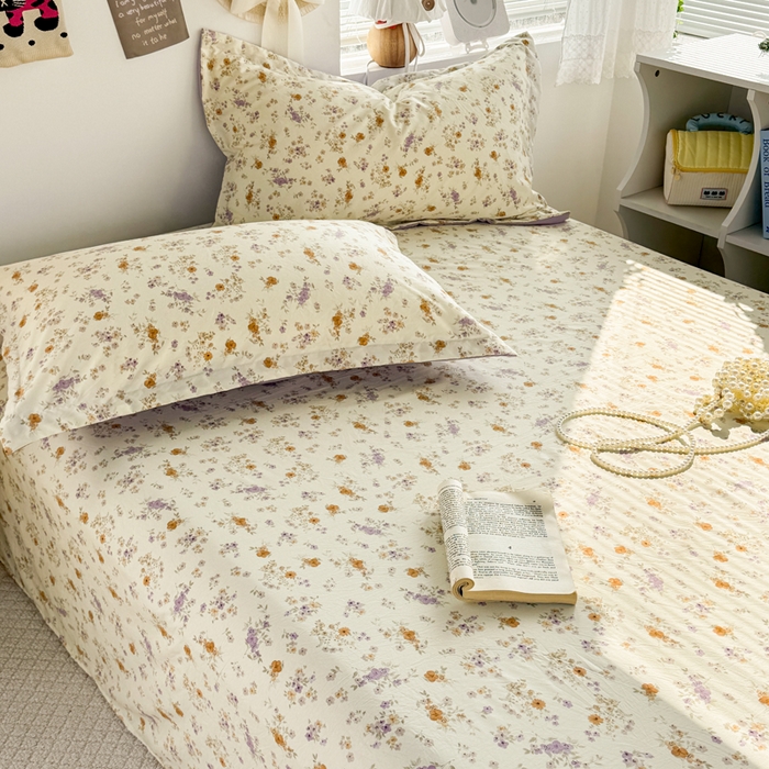 91家纺网 家纺一手货源 找家纺 禧缘家纺（原梦想家） 2026新款云感棉童话风四件套 木槿花开