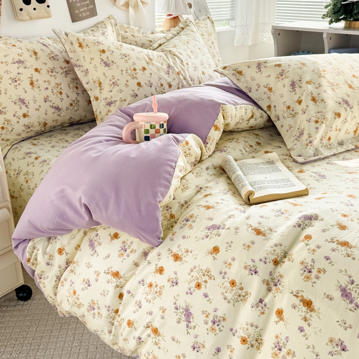 禧缘家纺（原梦想家） 2026新款云感棉童话风四件套 木槿花开