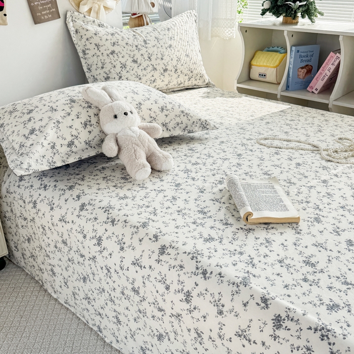 91家纺网 家纺一手货源 找家纺 禧缘家纺（原梦想家） 2026新款云感棉童话风四件套 栀子花信