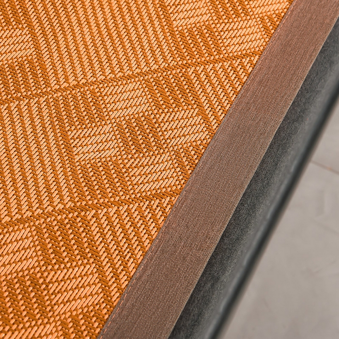 91家纺网 家纺一手货源 找家纺 苏迪网销供货 2026新款九宫格双面藤席全包凉席反面冰丝席子 九宫格藤席-棕