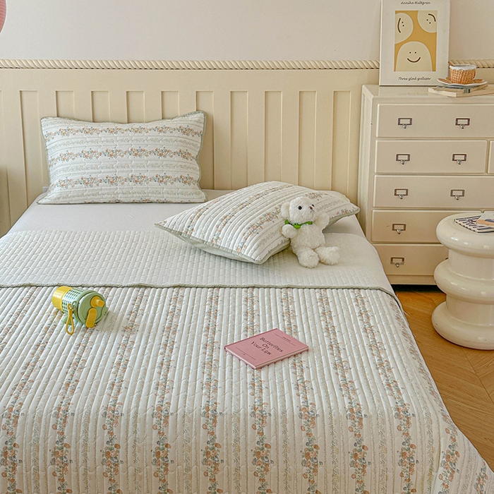 91家纺网 家纺一手货源 找家纺 孑寐家纺 2026新款全棉纯棉四季款床盖四件套 椿茶弥香