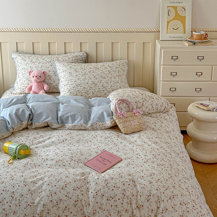 91家纺网 家纺一手货源 找家纺 孑寐家纺 2026新款全棉纯棉四季款床盖四件套 沫汐