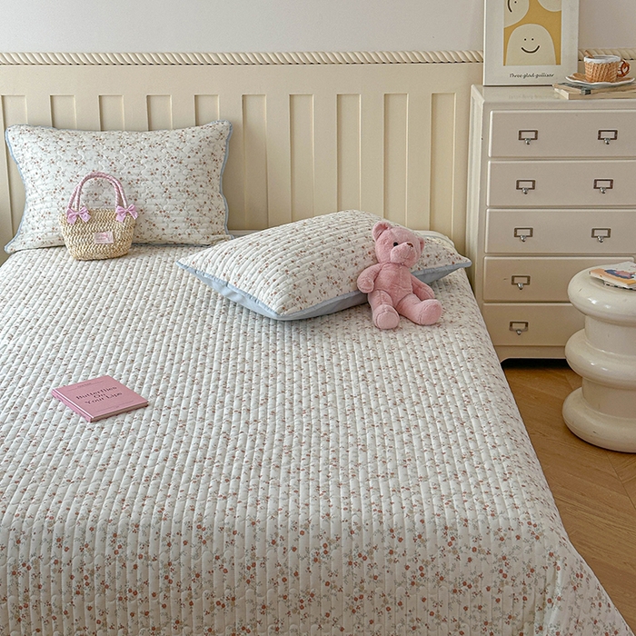 91家纺网 家纺一手货源 找家纺 孑寐家纺 2026新款全棉纯棉四季款床盖四件套 沫汐