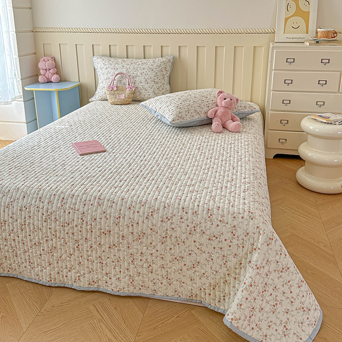 91家纺网 家纺一手货源 找家纺 孑寐家纺 2026新款全棉纯棉四季款床盖四件套 沫汐