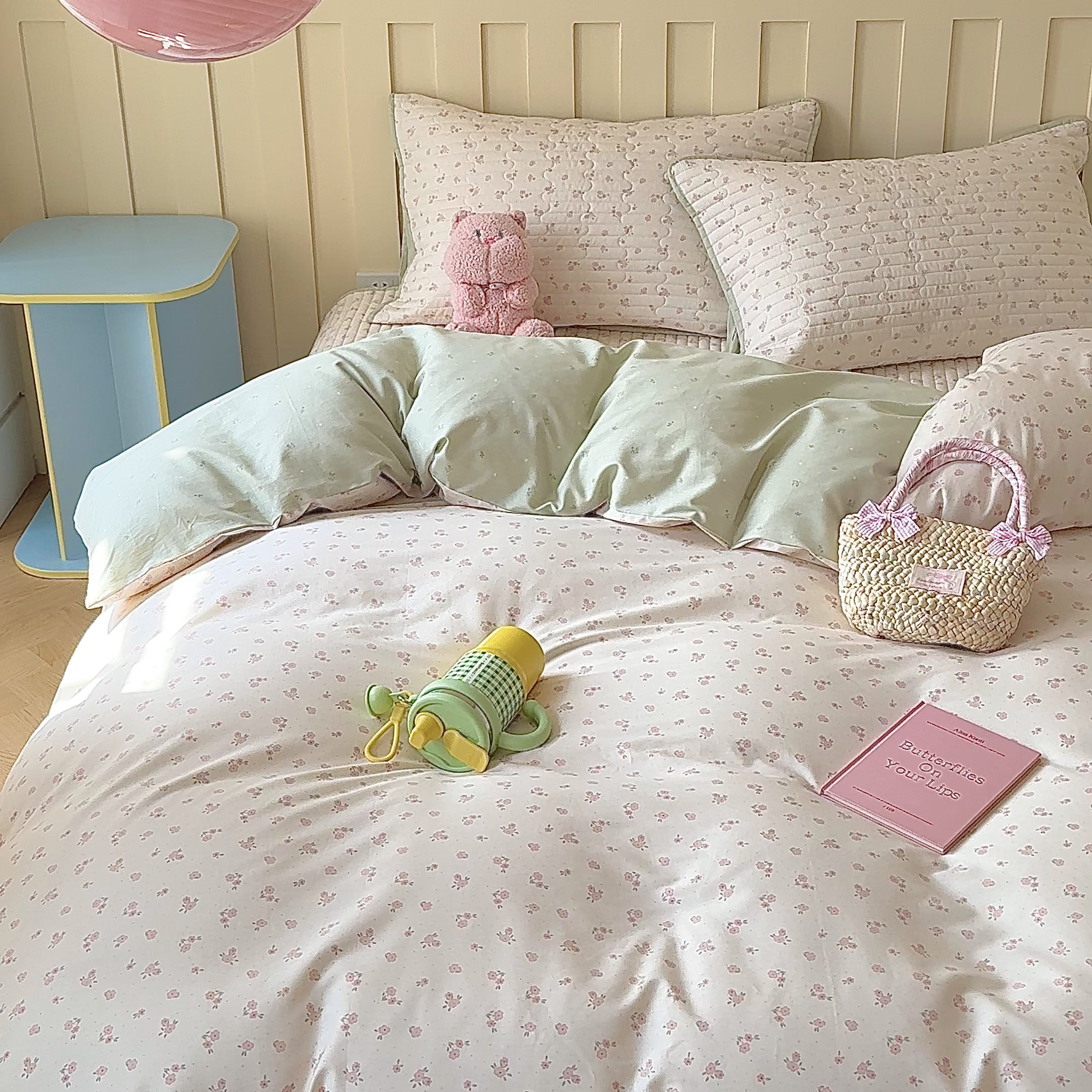 91家纺网 家纺一手货源 找家纺 孑寐家纺 2026新款全棉纯棉四季款床盖四件套 沫汐