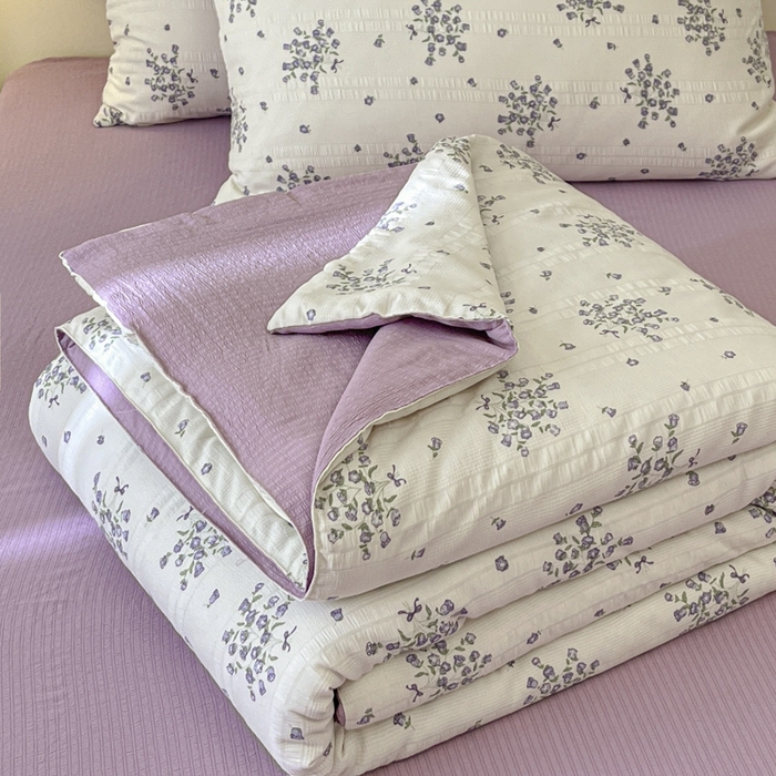 91家纺网 家纺一手货源 找家纺 （总）寐眠 2026新款泡泡纱印花夏被夏凉被空调被