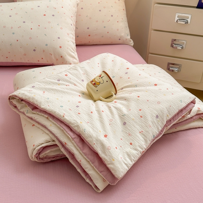 91家纺网 家纺一手货源 找家纺 （总）寐眠 2026新款泡泡纱印花夏被夏凉被空调被