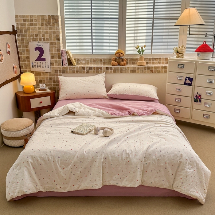 91家纺网 家纺一手货源 找家纺 （总）寐眠 2026新款泡泡纱印花夏被夏凉被空调被