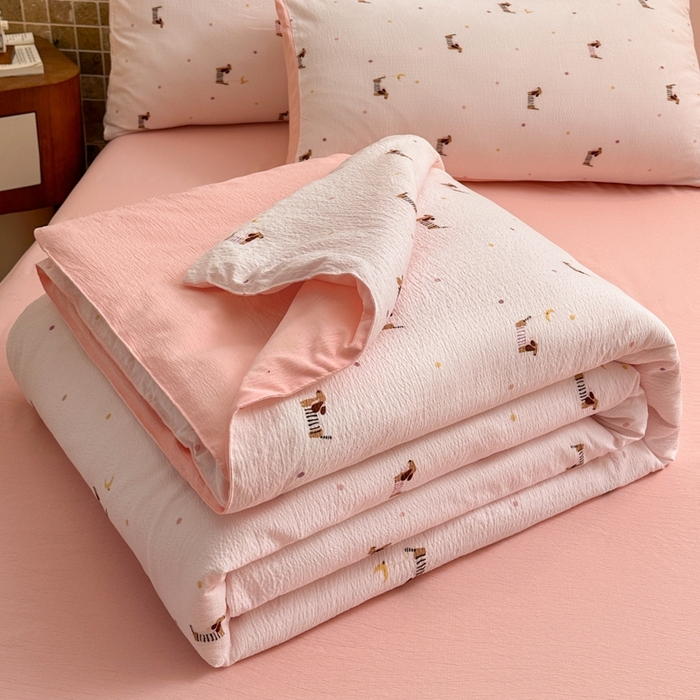 91家纺网 家纺一手货源 找家纺 （总）寐眠 2026新款泡泡纱印花夏被夏凉被空调被