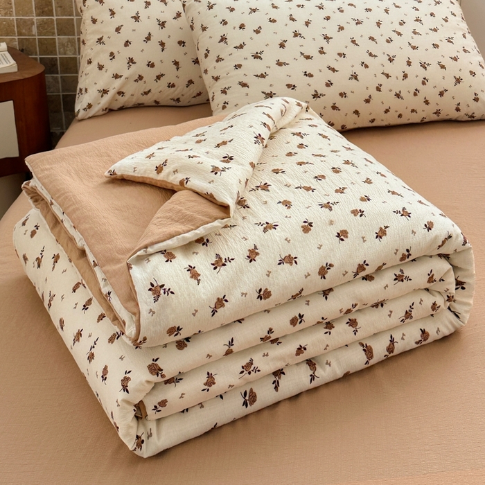 91家纺网 家纺一手货源 找家纺 （总）寐眠 2026新款泡泡纱印花夏被夏凉被空调被