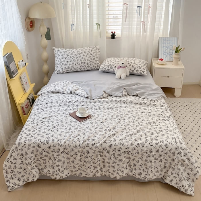 91家纺网 家纺一手货源 找家纺 寐眠 2026新款泡泡纱印花夏被夏凉被空调被 水墨繁花