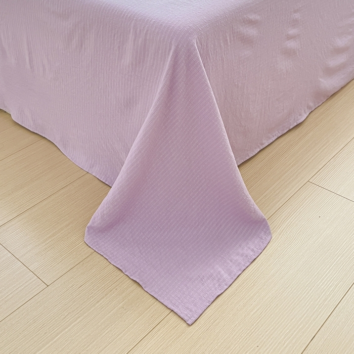 91家纺网 家纺一手货源 找家纺 寐眠 2026新款泡泡纱印花夏被夏凉被空调被 紫风铃