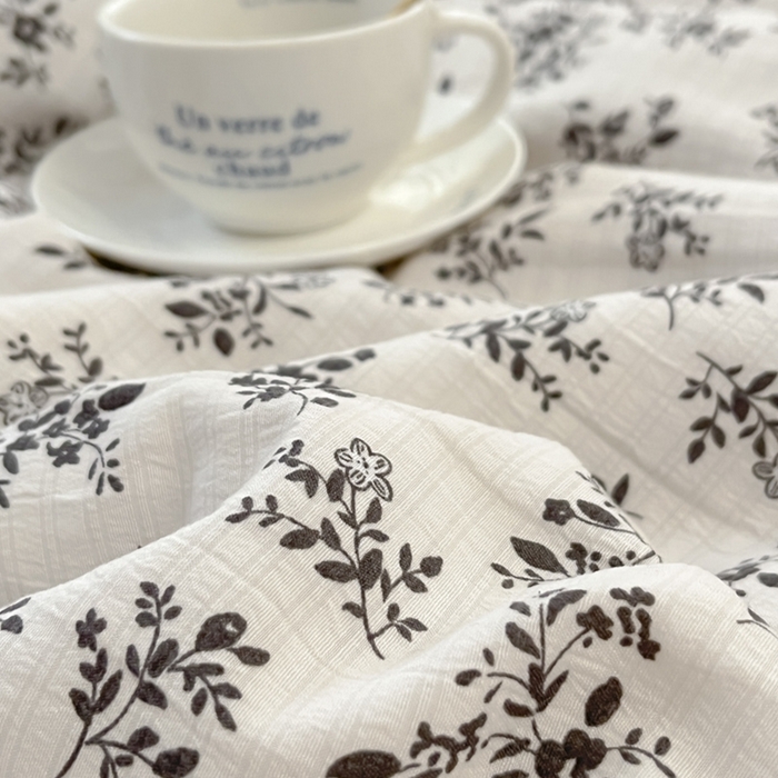 91家纺网 家纺一手货源 找家纺 寐眠 2026新款泡泡纱印花夏被夏凉被空调被 水墨繁花