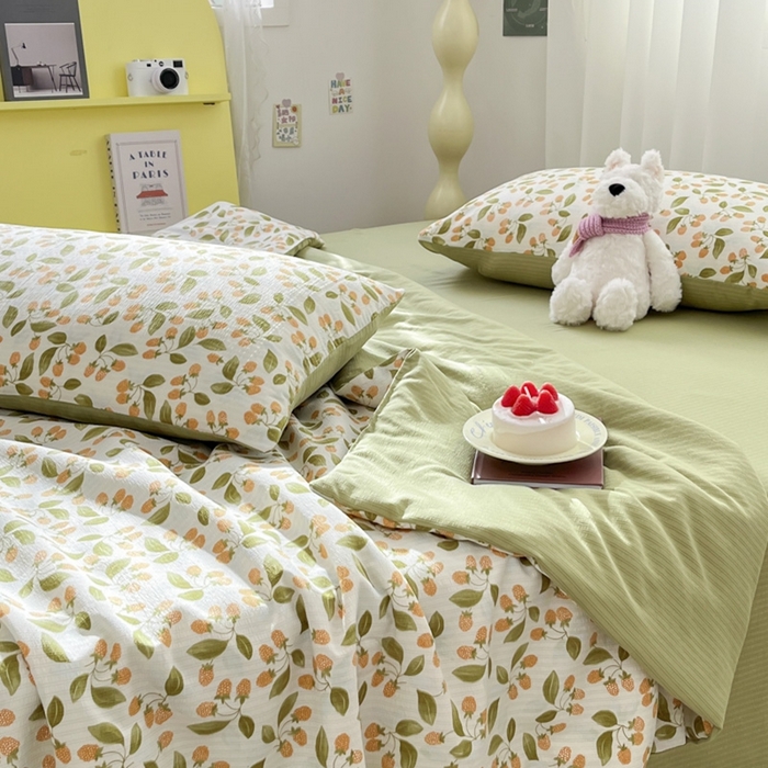 91家纺网 家纺一手货源 找家纺 寐眠 2026新款泡泡纱印花夏被夏凉被空调被 绿氧集