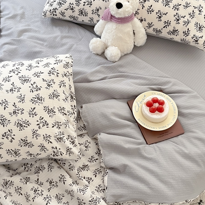 91家纺网 家纺一手货源 找家纺 寐眠 2026新款泡泡纱印花夏被夏凉被空调被 水墨繁花