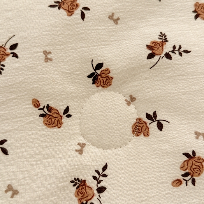 91家纺网 家纺一手货源 找家纺 寐眠 2026新款泡泡纱印花夏被夏凉被空调被 浅栗碎花