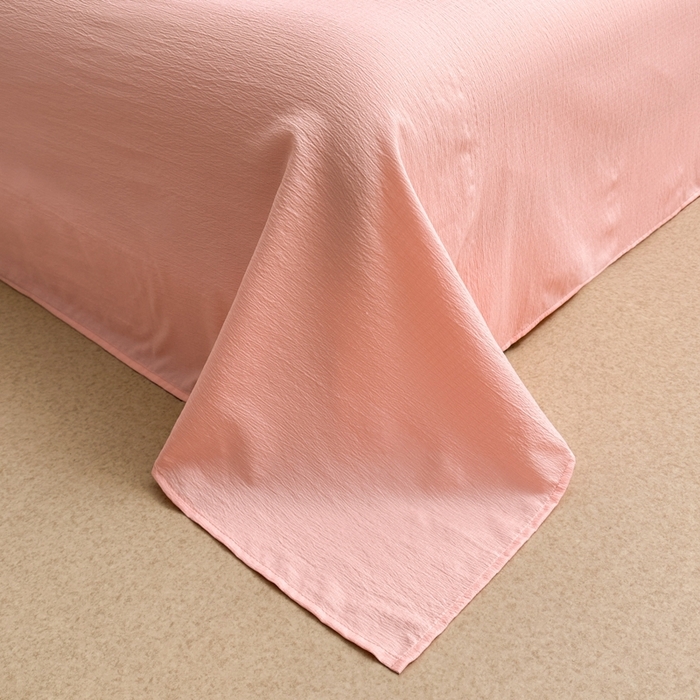 91家纺网 家纺一手货源 找家纺 寐眠 2026新款泡泡纱印花夏被夏凉被空调被 桃气修勾