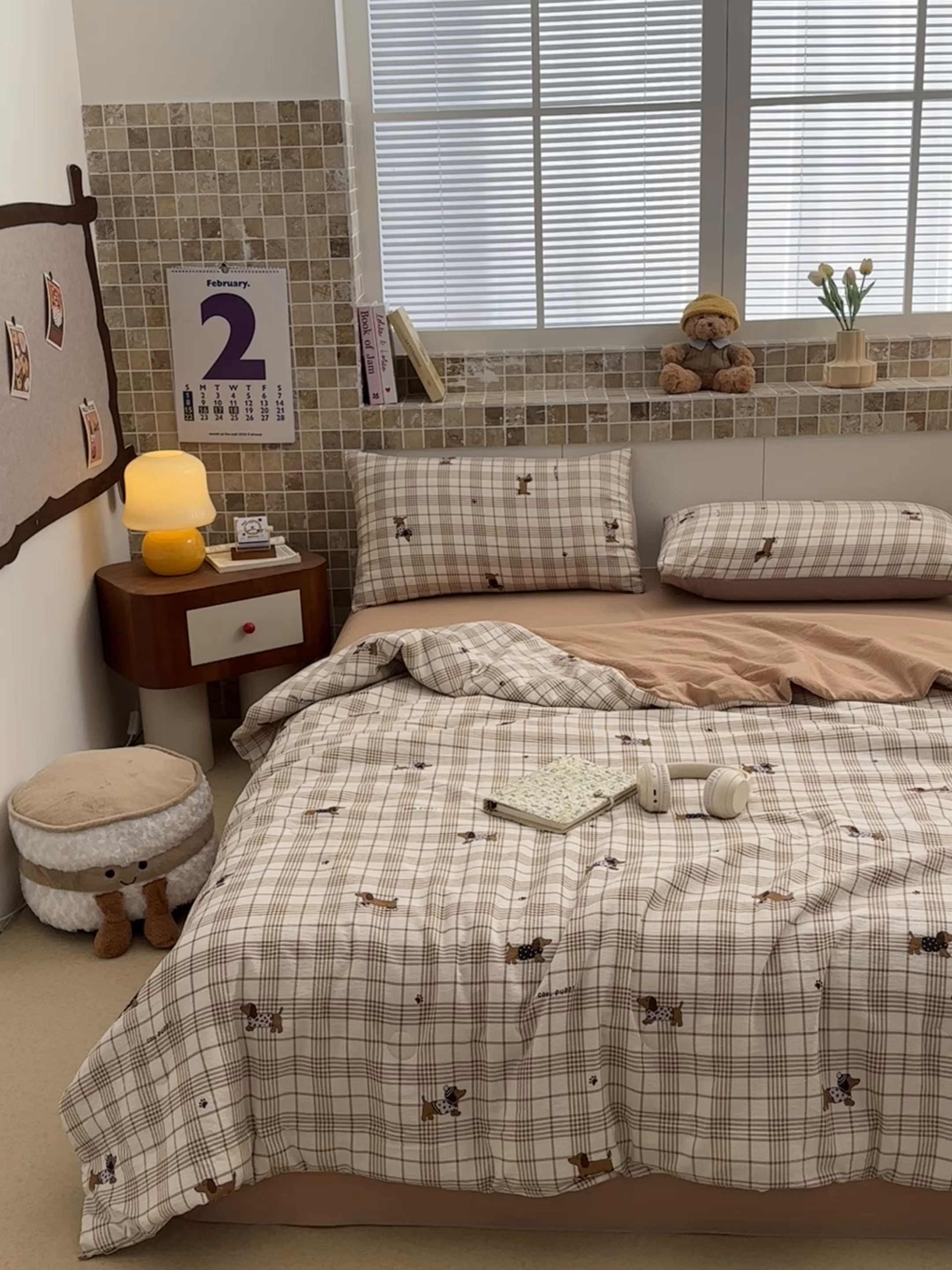 91家纺网 家纺一手货源 找家纺 寐眠 2026新款泡泡纱印花夏被夏凉被空调被 咖格修勾