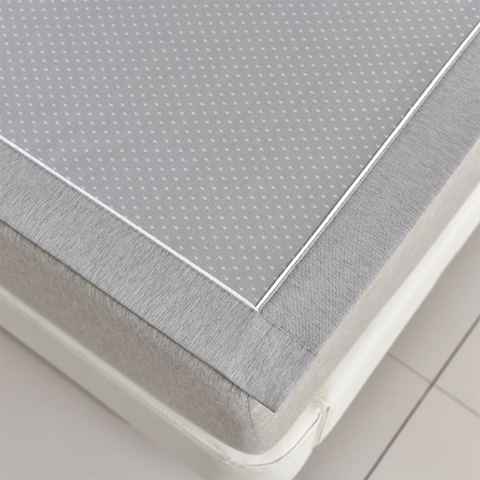 91家纺网 家纺一手货源 找家纺 小牛席业 2026新款加厚款-满天星天鹅刺绣凉感冰丝席系列凉席藤席冰藤席冰丝席竹席草席空调席乳胶席豆豆席 满天星天鹅凉感冰丝席-灰色