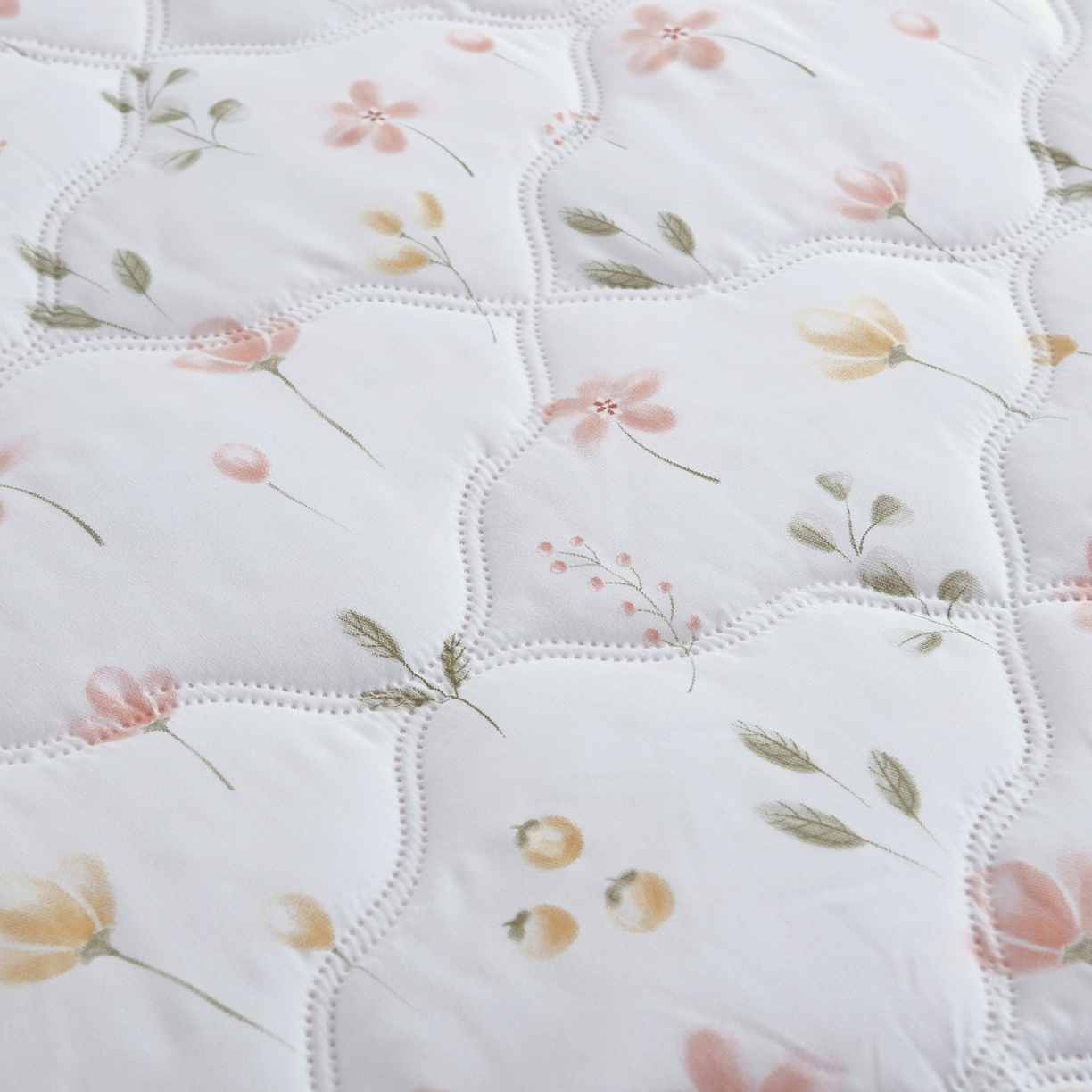 91家纺网 家纺一手货源 找家纺 好欣怡 2026新款水洗棉夏被 柔粉花事