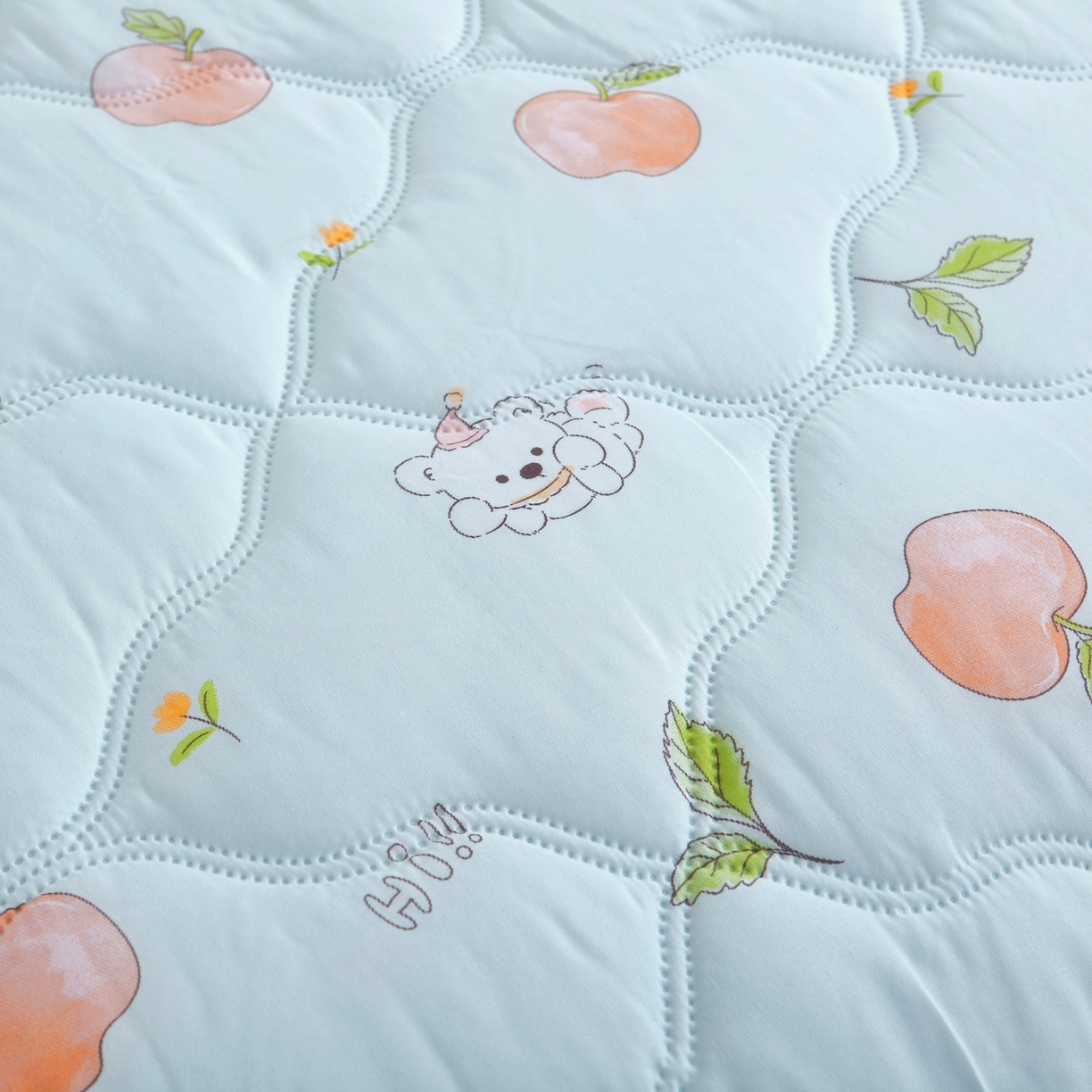 91家纺网 家纺一手货源 找家纺 好欣怡 2026新款水洗棉夏被 桃乐